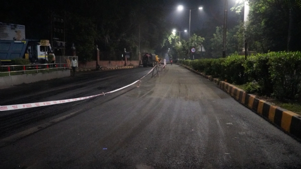 After the flood, 15326 potholes in Vadodara city were repaired through patchwork