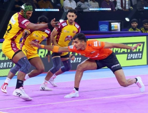 PKL-11 Telugu Titans jump 2 places in points table after defeating U Mumba