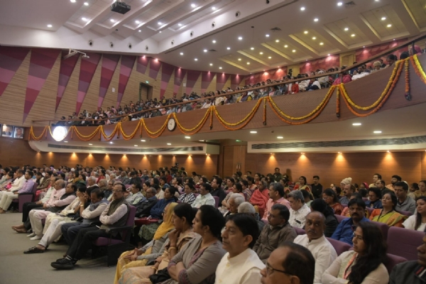 World Meditation Day celebrated at Gujarat University in the inspiring presence of Shivkripanand Swami