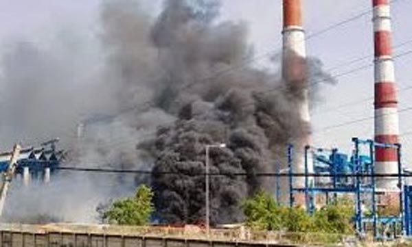A massive fire broke out at the NTPC plant in Jharkhands Chatra