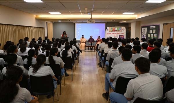 A voting awareness program was held at Sant Kabir International School Chapad