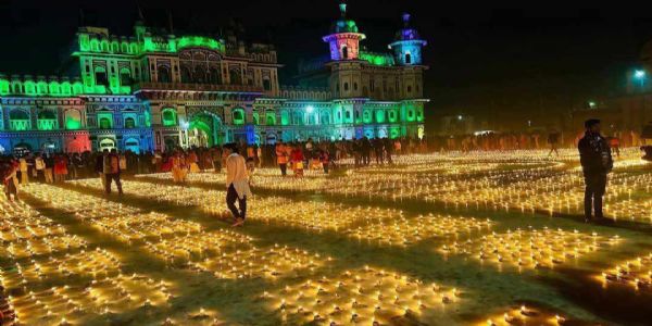 અયોધ્યામાં રામલલા પ્રાણ પ્રતિષ્ઠાની વર્ષગાંઠ પર જનકપુર ધામમાં સવા લાખ દીવા પ્રગટાવવામાં આવ્યા 