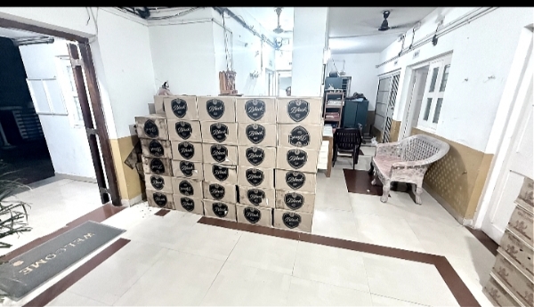 બખરલા ગામે થી વિદેશી દારૂની 2256 બોટલ મળી આવી.