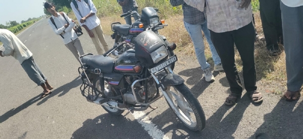 રોઘડા ગામે નજીક અકસ્માતમાં બાઈક ચાલકનું મોત.