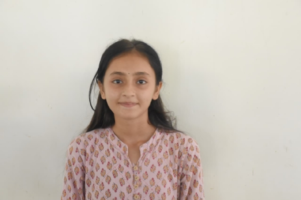 આરોગ્યની કાળજી લેવા બદલ આભાર વ્યક્ત કરતી વિસાવાડા ગામની દીકરી ભૂમિ જોશી.