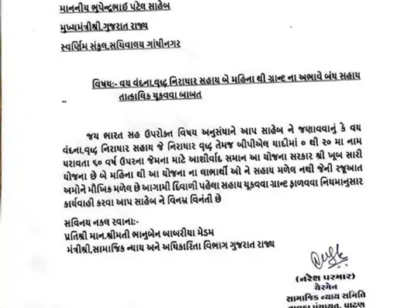 પાટણ જિલ્લામાં વૃદ્ધ સહાય યોજનાઓમાં વિલંબથી લાભાર્થીઓ મુશ્કેલીમાં