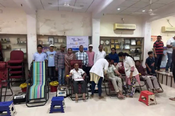 ઊંઝામાં યુ.એન. મહેતા હોસ્પિટલના સહયોગથી બ્લડ ડોનેશન કેમ્પ, 86 બોટલ રક્ત એકત્રિત
