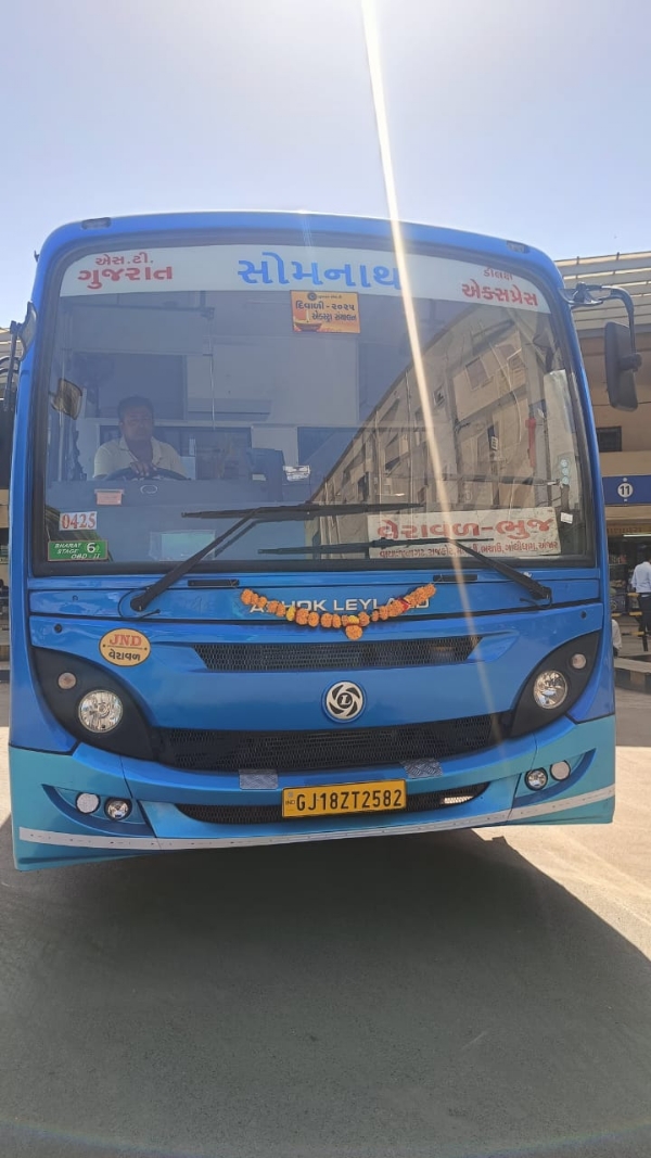 વેરાવળ એસ.ટી.ડેપો દ્વારા નવા ૬ રૂટ