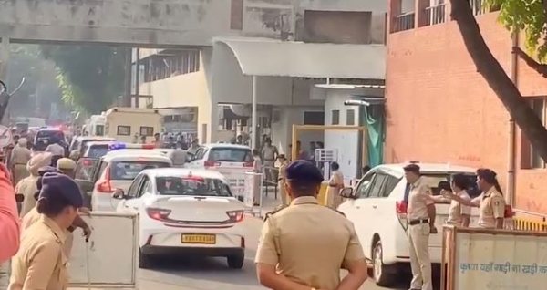 પોસ્ટમોર્ટમ વખતે તેનાત બંદોબસ્ત