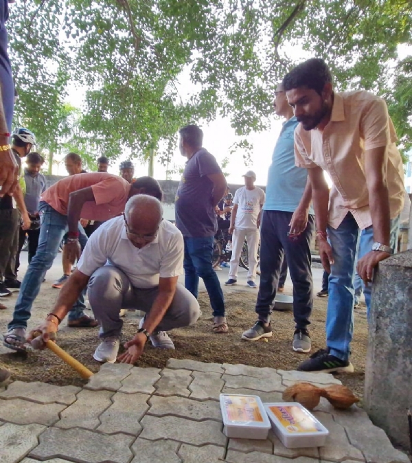 પોરબંદરમાં વિકાસ સપ્તાહની ઉજવણીના ભાગરૂપે જી.વી.પી. ઇન્સ્ટોલેશન કરાયું.