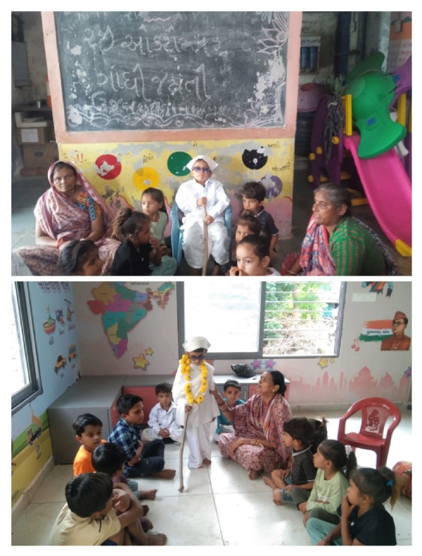 મહેસાણા ઘટક-3 માં ગાંધી જયંતિ તથા ICDS સ્થાપના દિવસની ઉજવણી