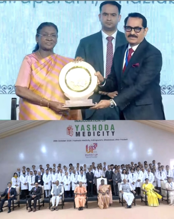 રાષ્ટ્રપતિ મુર્મુએ અત્યાધુનિક યશોદા મેડિસિટી હોસ્પિટલનું ઉદ્ઘાટન કર્યું