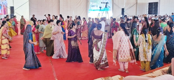 વાલિયા ભાગવત જ્ઞાન યજ્ઞના બીજા દિવસે ભગવાન શ્રી કૃષ્ણના રાસનો લ્હાવો લીધો