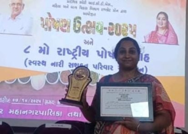 ઝોન કક્ષાના પોષણ ઉત્સવમાં ધારીની કાર્યકર બહેન પ્રથમ સ્થાને — અમરેલી ICDS શાખાનું નામ ઉજ્જવળ