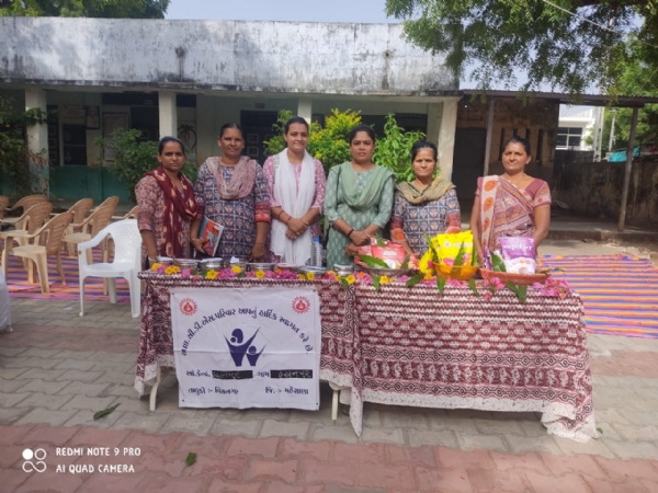હસનપુર ગામે વિકાસ સપ્તાહ અંતર્ગત વિકાસ રથ દ્વારા આઇસીડીએસ યોજનાના લાભાર્થીઓને પેકેટ વિતરણ