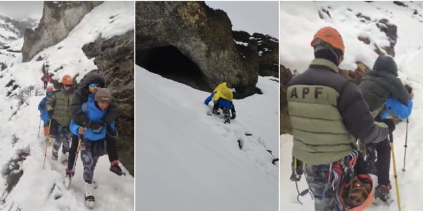 નેપાળમાં ભારે હિમવર્ષા વચ્ચે પાંચ દિવસથી ફસાયેલા 11 વિદેશી પ્રવાસીઓને નવ કલાકની મહેનત બાદ બચાવી લેવામાં આવ્યા