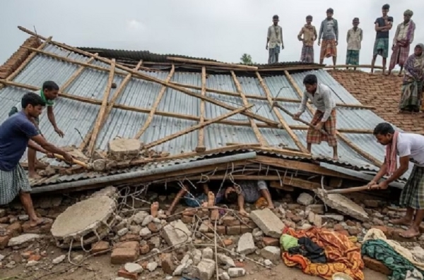 કાચું મકાન તૂટી પડ્યું