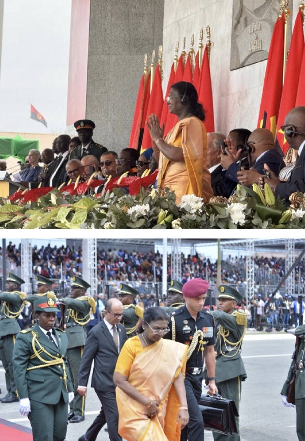 અંગોલા માં રાષ્ટ્રપતિ દ્રૌપદી મુર્મુ અંગોલા માં રાષ્ટ્રપતિ દ્રૌપદી મુર્મુ