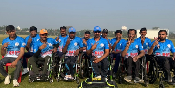 વેસ્ટ ઝોનની ક્રિકેટ ટુર્નામેન્ટ રમવા ગુજરાતની વ્હીલચેર ક્રિકેટ ટીમ રવાના. વેસ્ટ ઝોનની ક્રિકેટ ટુર્નામેન્ટ રમવા ગુજરાતની વ્હીલચેર ક્રિકેટ ટીમ રવાના.
