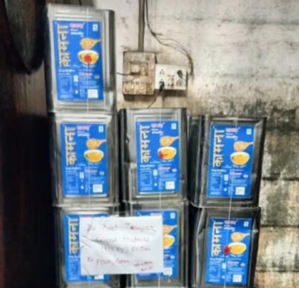 પાટણમાં ગણેશ ટ્રેડર્સ પાસેથી રૂ. 1.21 લાખનું શંકાસ્પદ તેલ જપ્ત