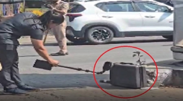 સૂટકેસ મુકનાર પકડાયો