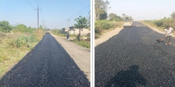 રાજકોટના વોર્ડ-2 માં એરપોર્ટ મેઈન રોડ સહિતના વિસ્તારોમાં રોડ રિપેરિંગનું કામ ગતિમાં