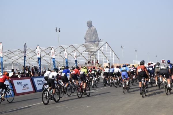 સ્ટેચ્યુ ઓફ યુનિટીના સાનિધ્યમાં સૌ પ્રથમ વખત રાષ્ટ્રીય સ્તરની સાઈક્લોથોન યોજાઈ સ્ટેચ્યુ ઓફ યુનિટીના સાનિધ્યમાં સૌ પ્રથમ વખત રાષ્ટ્રીય સ્તરની સાઈક્લોથોન યોજાઈ