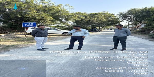 મહેસાણા મહાનગર પાલિકા દ્વારા રોડ રી-સર્ફેસિંગ અને નવીન રોડ નિર્માણને ગતિ, કમિશનર દ્વારા સ્થળ નિરીક્ષણ