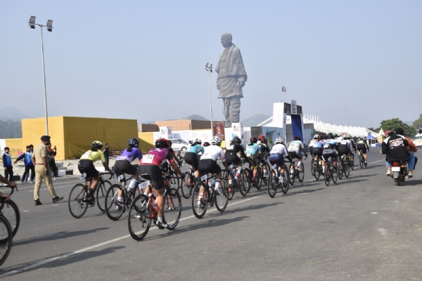 સ્ટેચ્યુ ઓફ યુનિટીના સાનિધ્યમાં સૌ પ્રથમ વખત રાષ્ટ્રીય સ્તરની સાઈક્લોથોન યોજાઈ સ્ટેચ્યુ ઓફ યુનિટીના સાનિધ્યમાં સૌ પ્રથમ વખત રાષ્ટ્રીય સ્તરની સાઈક્લોથોન યોજાઈ