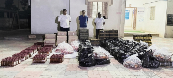 ભરૂચ એલસીબીએ મોખડી ગામે ટ્રકમાં ભરેલ વિદેશી દારૂનો જથ્થો ઝડપ્યો