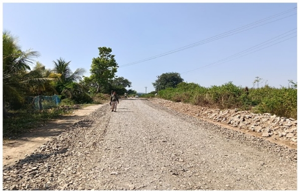 જામવાળાથી જમજીર ધોધ તરફ જવાના રસ્તાનું જામવાળાથી જમજીર ધોધ તરફ જવાના રસ્તાનું