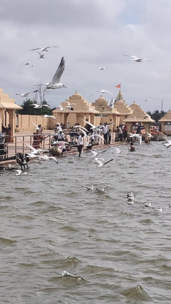 સોમનાથના પવિત્ર ત્રિવેણી સંગમે