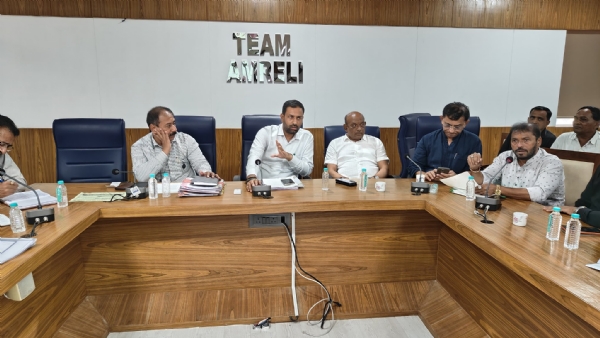 અમરેલી ખાતે રાજ્ય ઉર્જા મંત્રી કૌશિક વેકરિયાની ઉપસ્થિતિમાં વીજતંત્રની સમીક્ષા બેઠક યોજાઈ