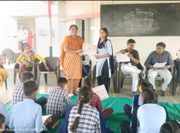 ભાટસણ પગાર કેન્દ્ર શાળામાં સી.આર.સી. કલા ઉત્સવનું સફળ આયોજન