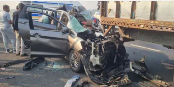 દિલ્લી–મુંબઈ એક્સપ્રેસવે પર ફરી અકસ્માત, સુરતના બે લોકોનાં મોત