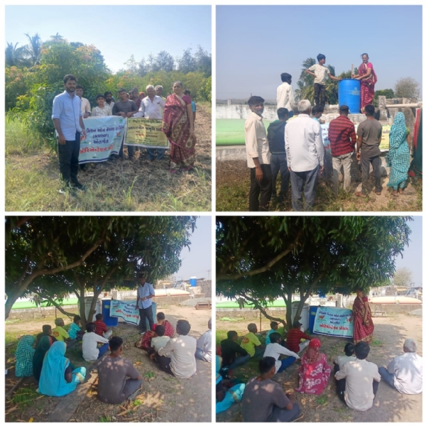 પોરબંદર જિલ્લાના  ઈશ્વરીયા ગામમાં ખેડૂતોને પાકૃતિક ખેતીની સમજ અપાઈ.