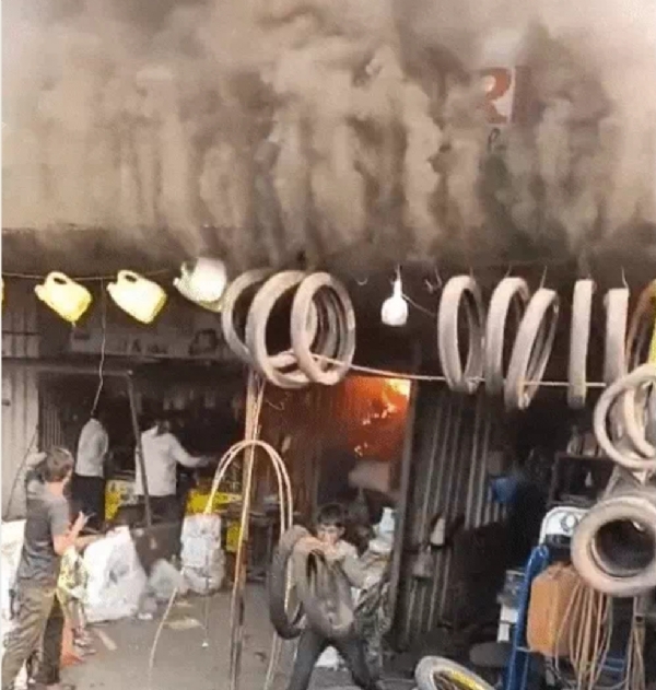 सूरत में आग