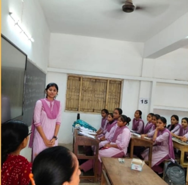 બાલુબા કન્યા વિદ્યાલયમાં સરદાર પટેલ જન્મજયંતિની ઉજવણીના  ભાગરૂપે  વિવિધ સ્પર્ધાઓનું આયોજન કરાયું .