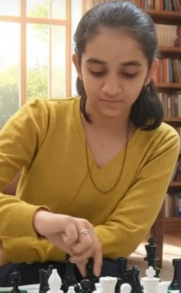 વૈશ્વી પટેલનું રાષ્ટ્રીય ચેસ સ્પર્ધામાં પસંદગી