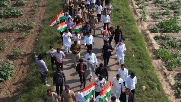 વિસનગરમાં દેશભક્તિની લહેર: 13 કિ.મી.ની ભવ્ય ‘યુનિટી માર્ચ’માં યુવાનો સાથે મંત્રીએ ભર્યા કદમ