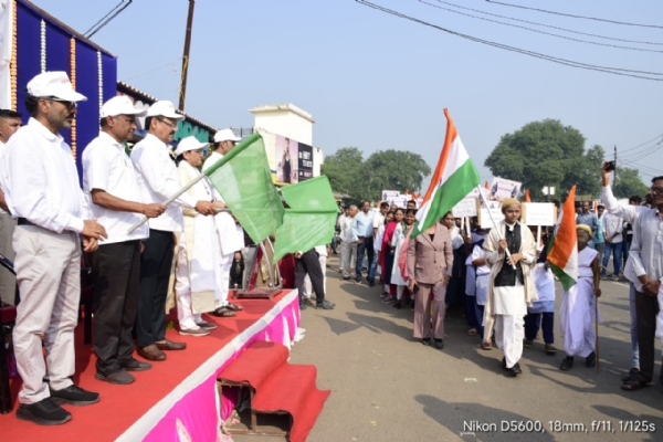 નર્મદા જિલ્લા કક્ષાની પદયાત્રા સરદાર@150 યુનિટી માર્ચમાં સહભાગી થતા જિલ્લા પ્રભારી મંત્રી ઈશ્વરસિંહ પટેલ