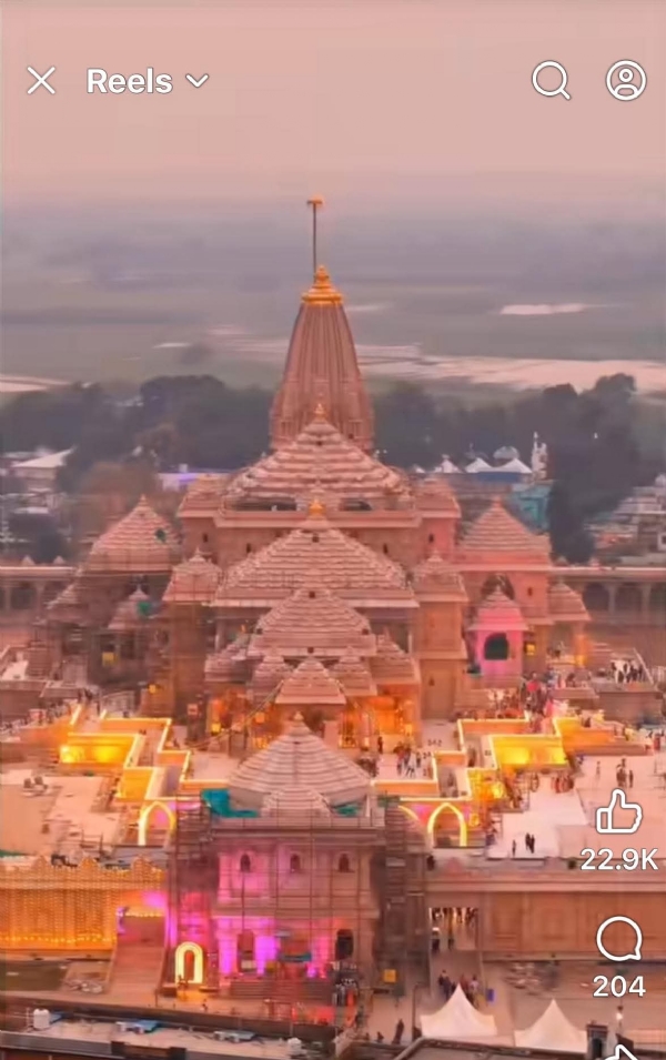 આજે રામ મંદિરના શિખર પર અમદાવાદમાં બનેલ 5100 કિલોના ધ્વજ દંડ પર 22 ફૂટ લાંબી ધ્વજારોહણ થશે