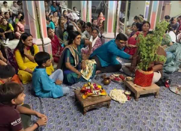 પાટણમાં નવીન કાલિકા માતાજી મંદિર પરિસરમાં  તુલસી વિવાહનો ભવ્ય આયોજન