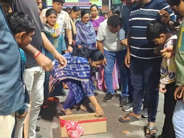 ભારતની જીતની ઉજવણી ભારતની જીતની ઉજવણી