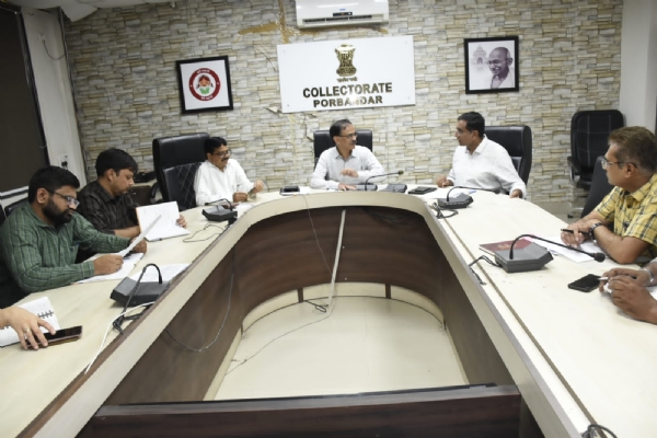 પોરબંદર જિલ્લામાં યોજાનાર વિવિધ ઐતિહાસિક પ્રસંગોની ઉજવણી અંગે જિલ્લા કલેક્ટરના અધ્યક્ષ સ્થાને બેઠક યોજાઈ.