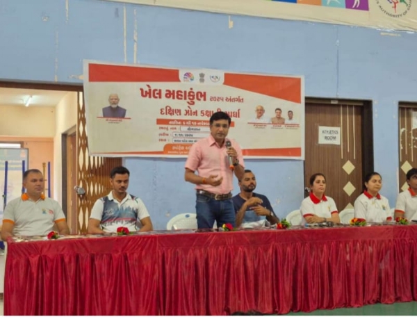 પોરબંદર ખાતે ખેલ મહાકુંભ - 2205 અંતર્ગત તાલુકા કક્ષાની રમતોત્સવ સ્પર્ધાઓ યોજાઈ.