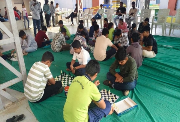 કુતિયાણા તાલુકા કક્ષાની ચેસ સ્પર્ધા માલ પ્રાથમિક શાળામાં યોજાઈ.