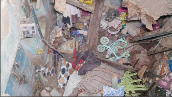 મકાન ધરાશયી