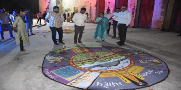 દિપાવલી તહેવાર યુનેસ્કોની અમૂર્ત સાંસ્કૃતિક વારસાની ધરોહરમાં સ્થાન,ઉપરકોટ કિલ્લા ખાતે વધાવવામાં આવી