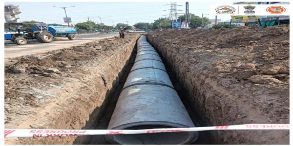 મહેસાણા મ્યુનિસિપલ કોર્પોરેશન વિસ્તારમાં વરસાદી પાણીના નિકાલ માટે નવી લાઈન